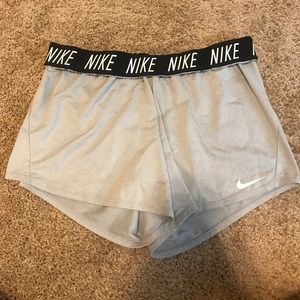 Gray nike dry fit shorts